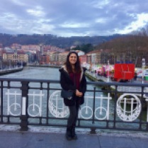 at the river in Bilbao!
